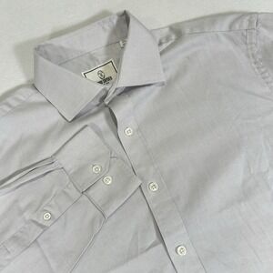 Todd Snyder Dress Shirt Men's 16.5 34/35 Gray Long Sleeve Button Up Shirt